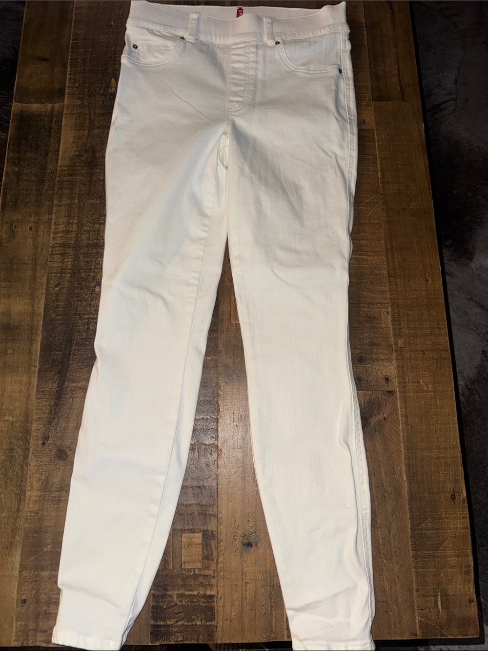 SPANX White Skinny Jeggings - Sleek High-Rise Fit